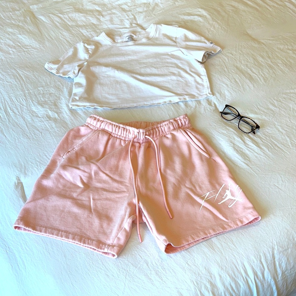 Jordan Flight Light Pink Athletic Shorts for Women